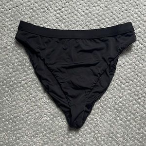Lulus Feeling Beach-Y Black Bikini Bottoms